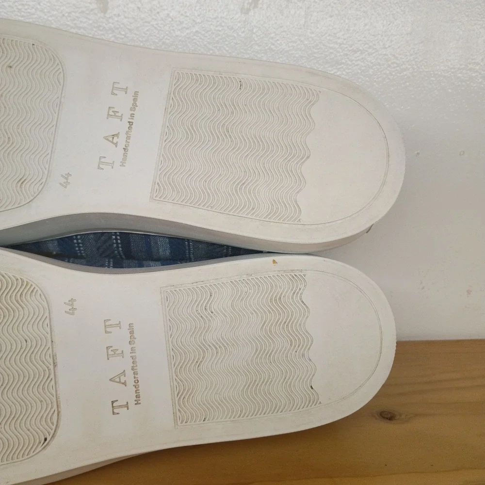 TAFT THE SNEAKER IN STRIPES Shoes Blue Men's Made In Spain Sneakers Size 44